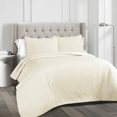 Copper Grove Balm Diamond Oversized Cotton 3-piece Quilt Set
