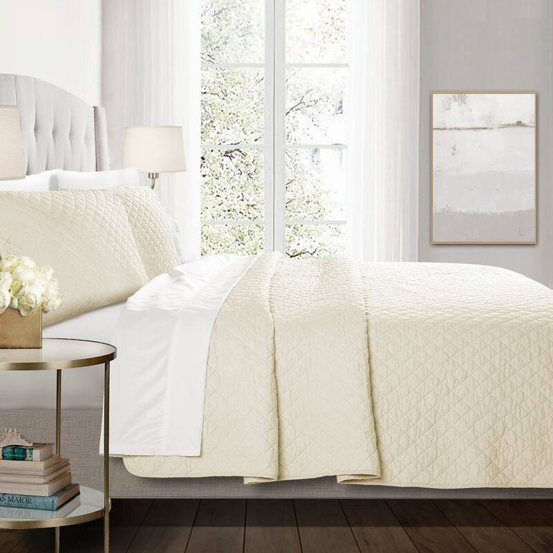 Copper Grove Balm Diamond Oversized Cotton 3-piece Quilt Set