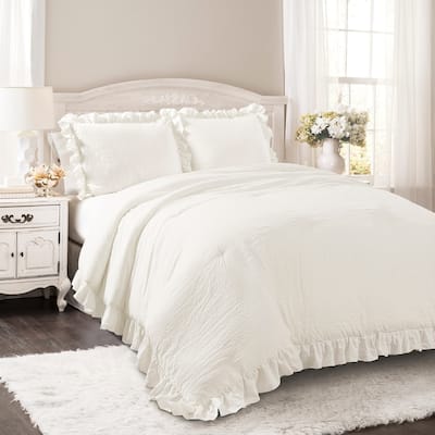 Lush Decor Reyna Ruffled Shabby-chic Comforter Set