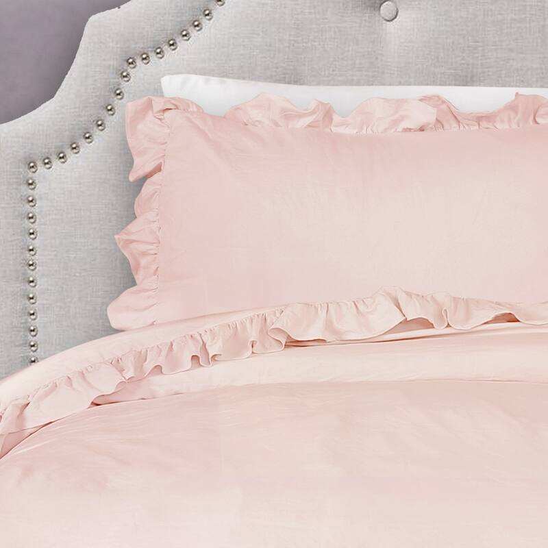 Lush Decor Reyna Ruffled Shabby-chic Comforter Set