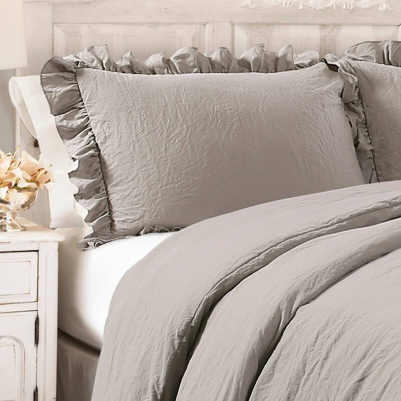 Lush Decor Reyna Ruffled Shabby-chic Comforter Set