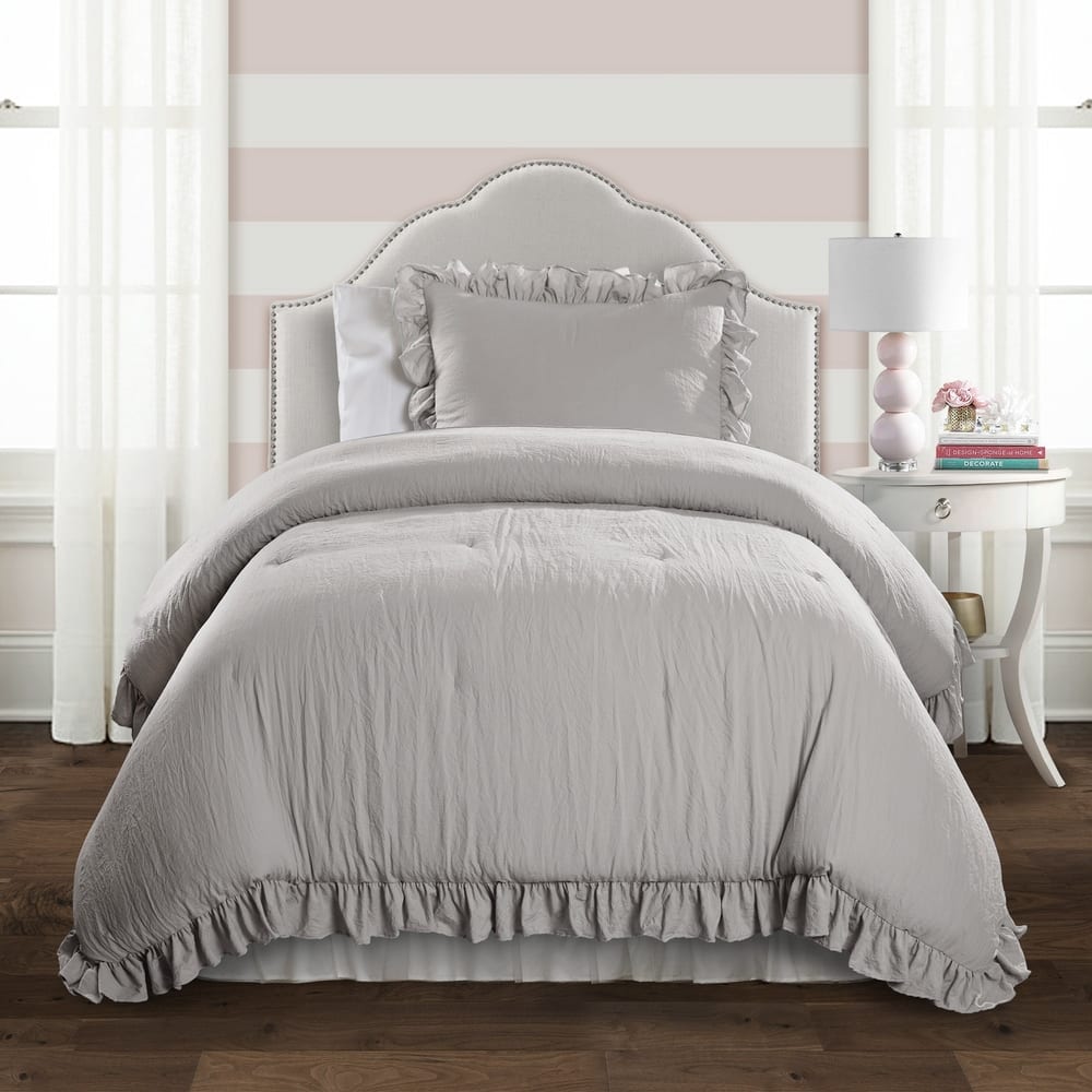 Lush Decor Reyna Ruffled Shabby-chic Comforter Set