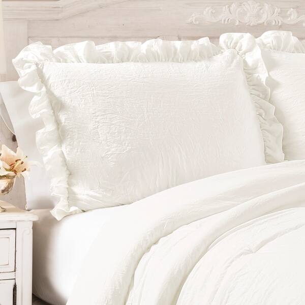 Lush Decor Reyna Ruffled Shabby-chic Comforter Set