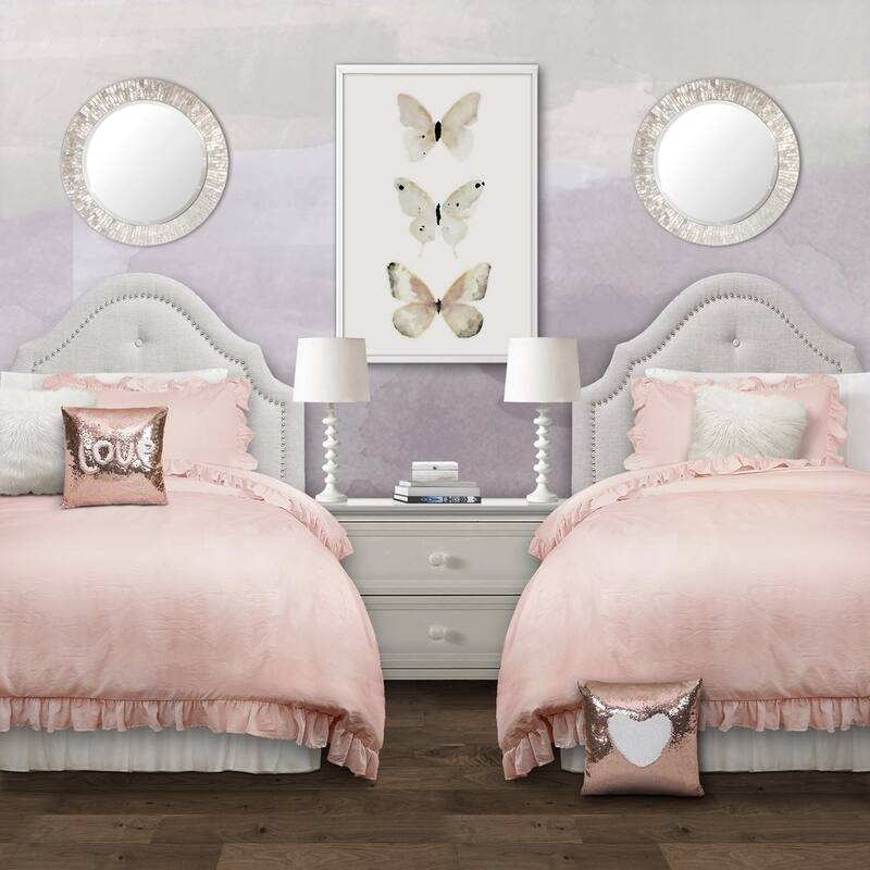 Lush Decor Reyna Ruffled Shabby-chic Comforter Set