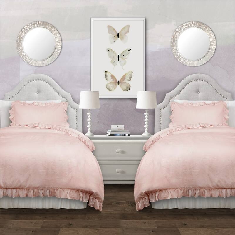 Lush Decor Reyna Ruffled Shabby-chic Comforter Set