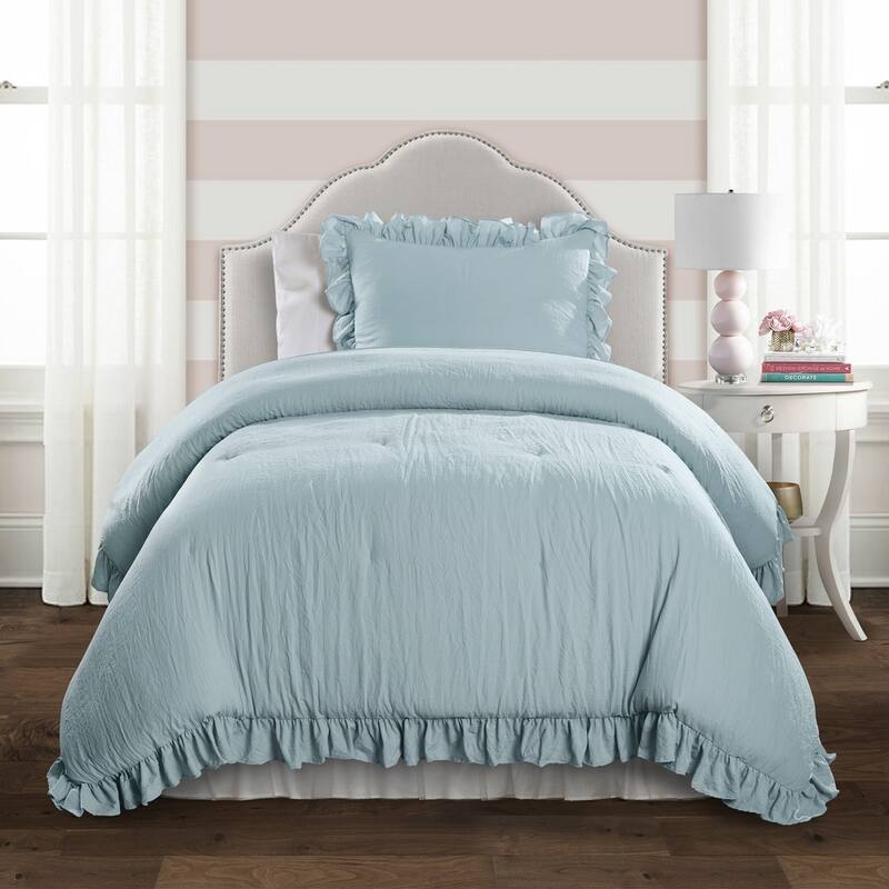 Lush Decor Reyna Ruffled Shabby-chic Comforter Set