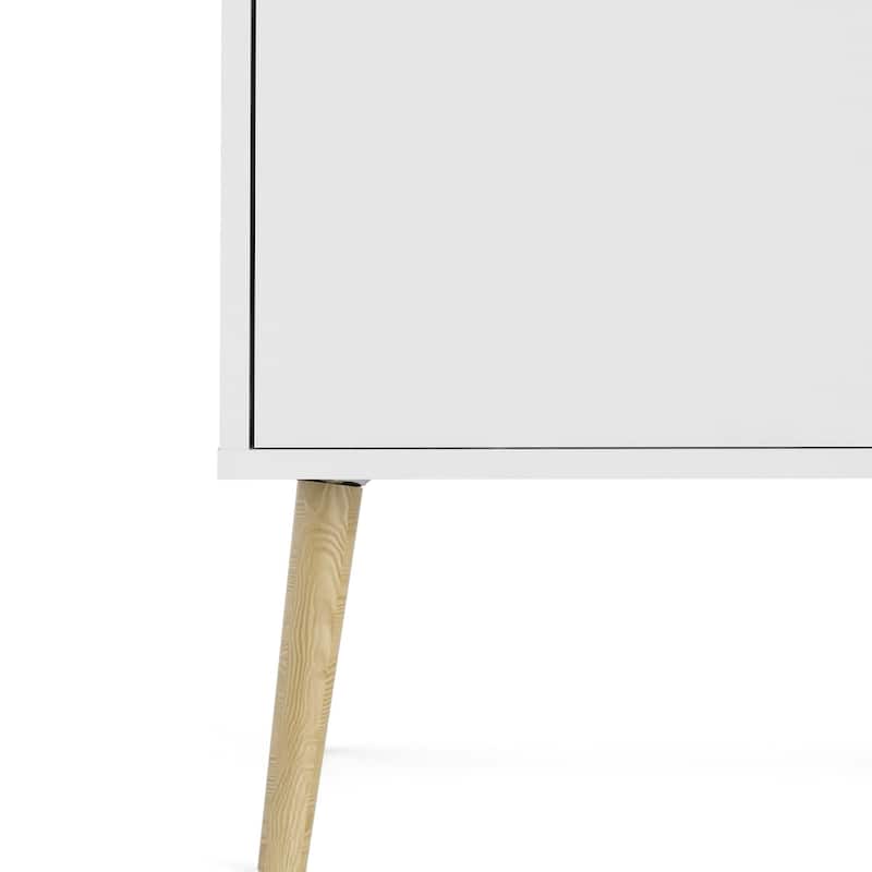 Carson Carrington Kristiansund White and Oak 3-drawer 3-door Sideboard
