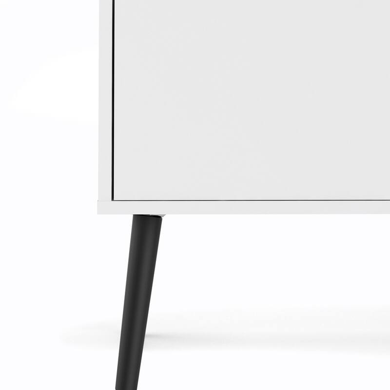 Carson Carrington Kristiansund White and Oak 3-drawer 3-door Sideboard