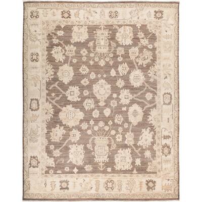 Oushak Brown Area Rug - 8' x 10'1"/Surplus
