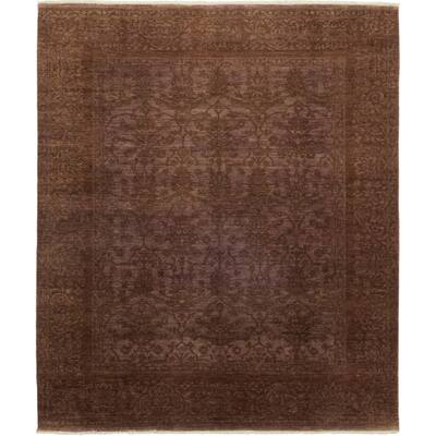 Oriental Serapi, One-of-a-Kind Hand-Knotted Area Rug - Brown, 8' 0" x 9' 5" - 8 x 10