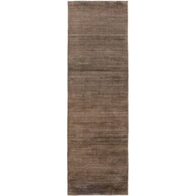 Modern Brown Runner Rug - 2'9" x 9'6" Runner/Surplus