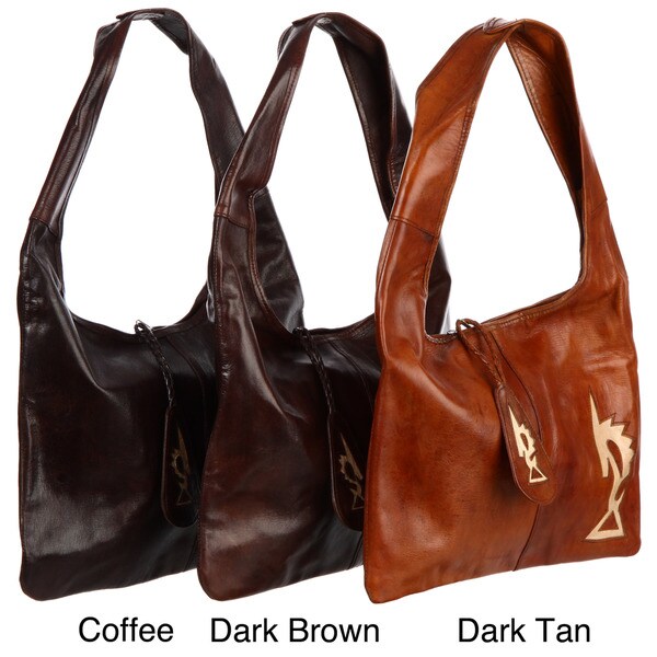 dark tan handbag