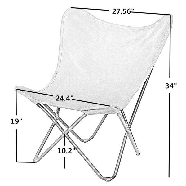 Shop Patiopost Butterfly Chair Outdoor Camping Home Office Furniture Overstock 20940811
