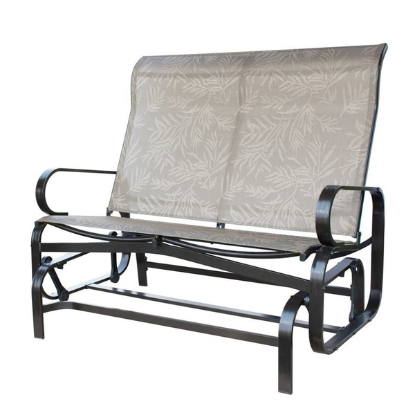 PatioPost Glider Bench Outdoor 2 Person Loveseat Chair ...