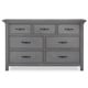 preview thumbnail 2 of 1, Evolur Belmar Double Dresser, Rustic Grey