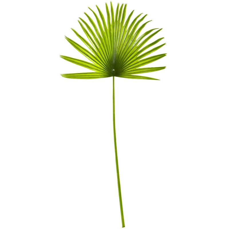 33'' Fan Palm Artificial Spray Plant (Set of 6) - h: 33 in. w: 14 in. d: 0.375