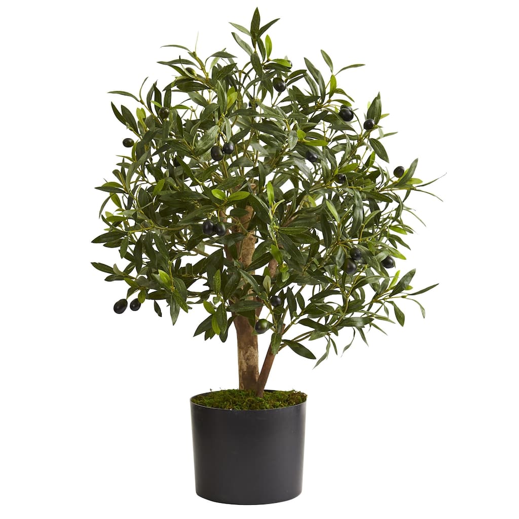 29" Olive Artificial Tree - h: 29 in. w: 14 in. d: 14 in