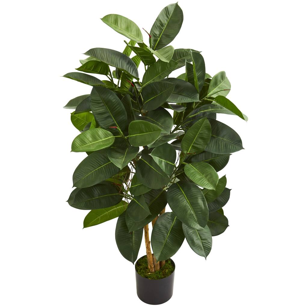 4' Oak Ficus Artificial Tree - h: 4 ft. w: 22 in. d: 22 in