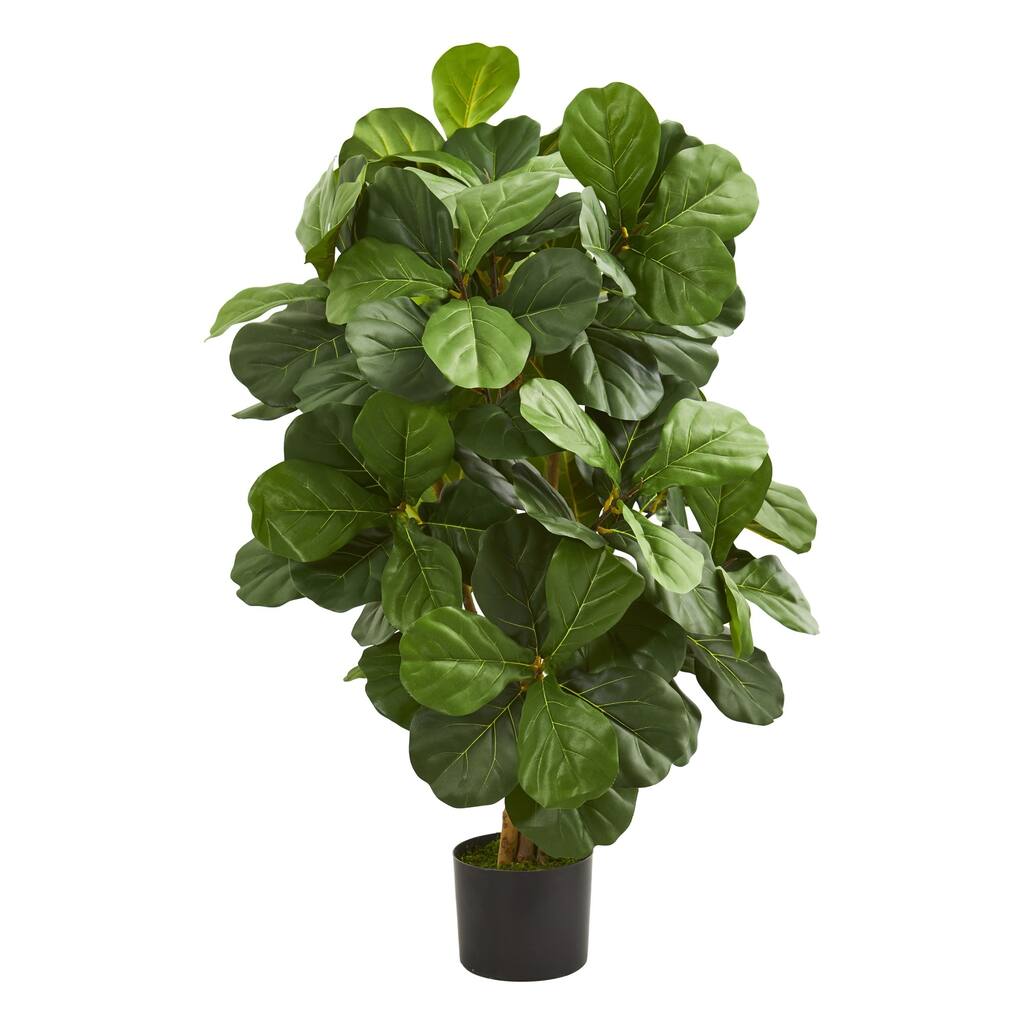 3.5' Fiddle Leaf Artificial Tree - h: 3.5 ft. w: 26 in. d: 24 in