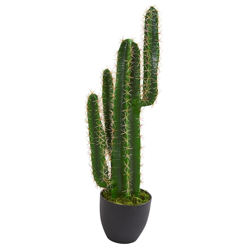 3' Cactus Artificial Plant - h: 3 ft. w: 8 in. d: 8 in