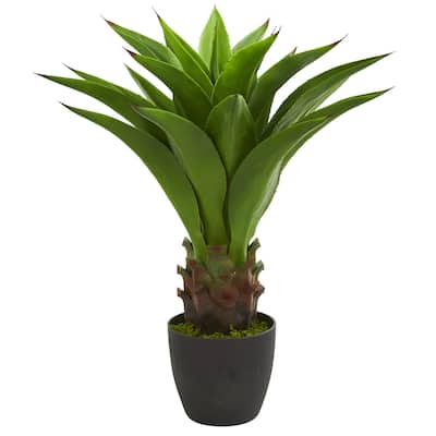 30" Agave Artificial Plant - h: 30 in. w: 17 in. d: 17 in