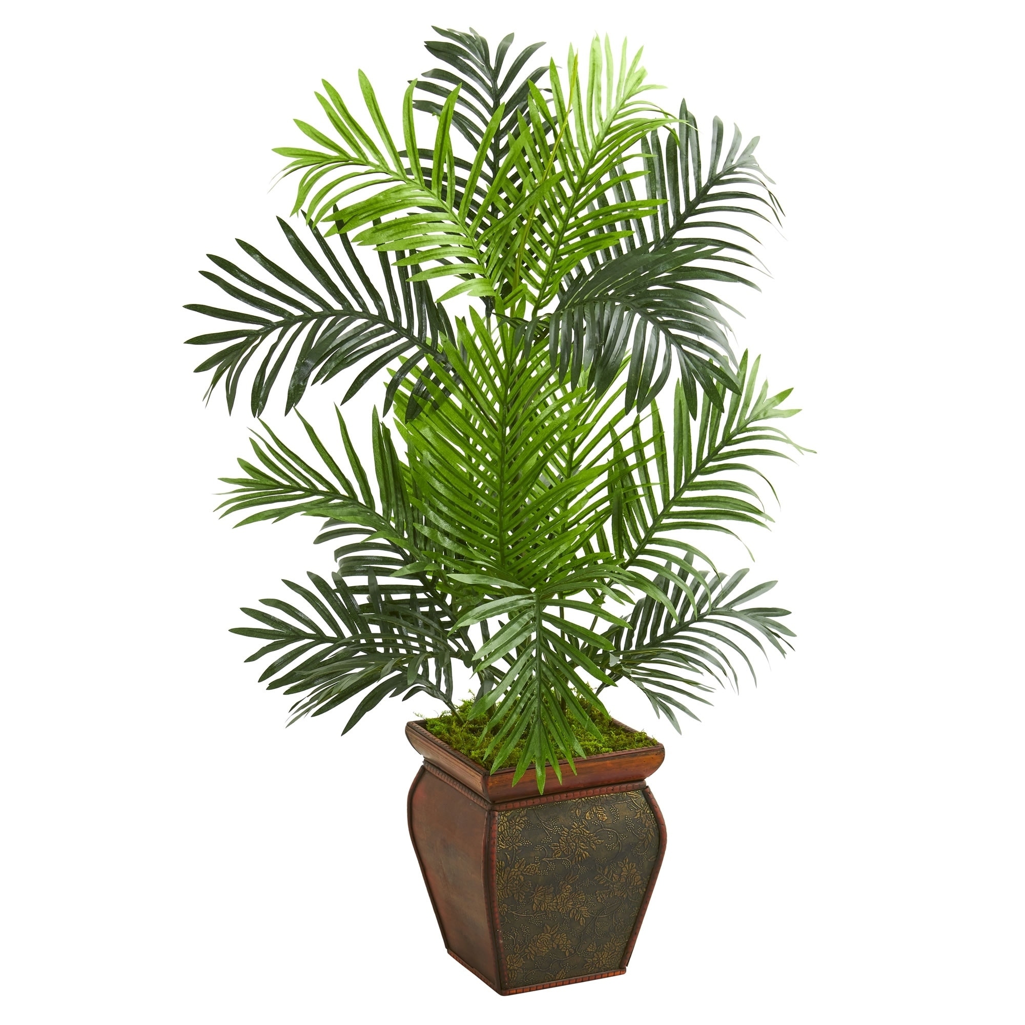 3' Paradise Palm Artificial Tree in Decorative Planter - h: 3 ft. w: 22 in. d: 17 in