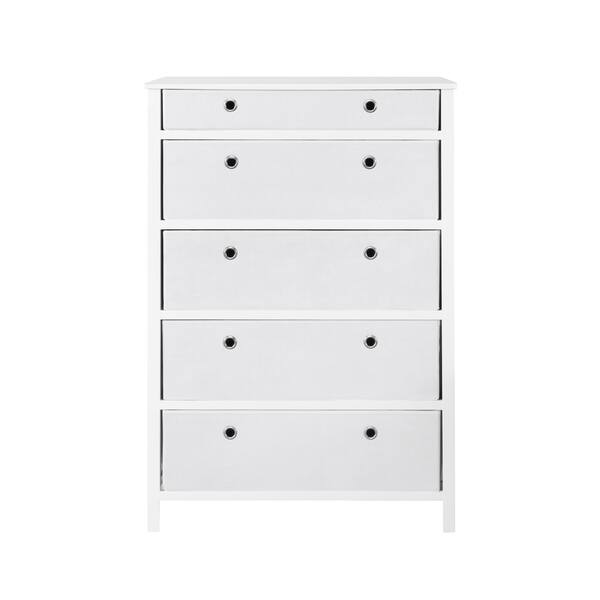 Ez Home Solutions Foldable Furniture 5 Drawer Tall Dresser On Sale Overstock 20942626 White