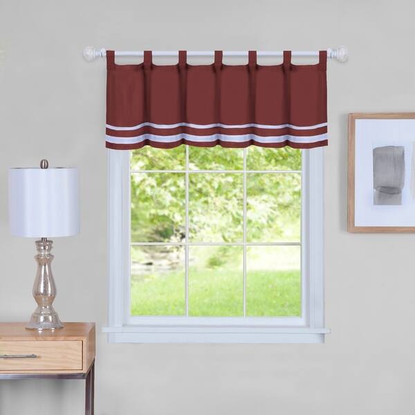 slide 1 of 8, Dakota Window Curtain Valance - 58x14 Burgundy