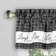 preview thumbnail 7 of 13, Live, Love, Laugh Window Curtain Valance - 58x14