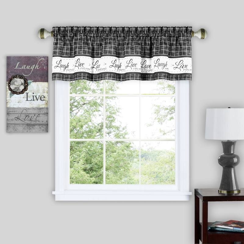 Live, Love, Laugh Window Curtain Valance - 58x14