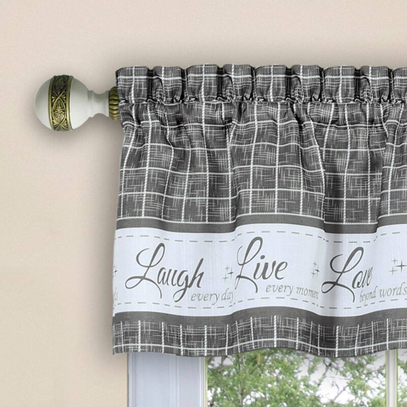 Live, Love, Laugh Window Curtain Valance - 58x14