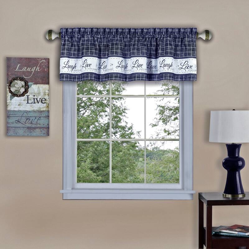 Live, Love, Laugh Window Curtain Valance - 58x14