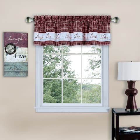 Live, Love, Laugh Window Curtain Valance - 58x14