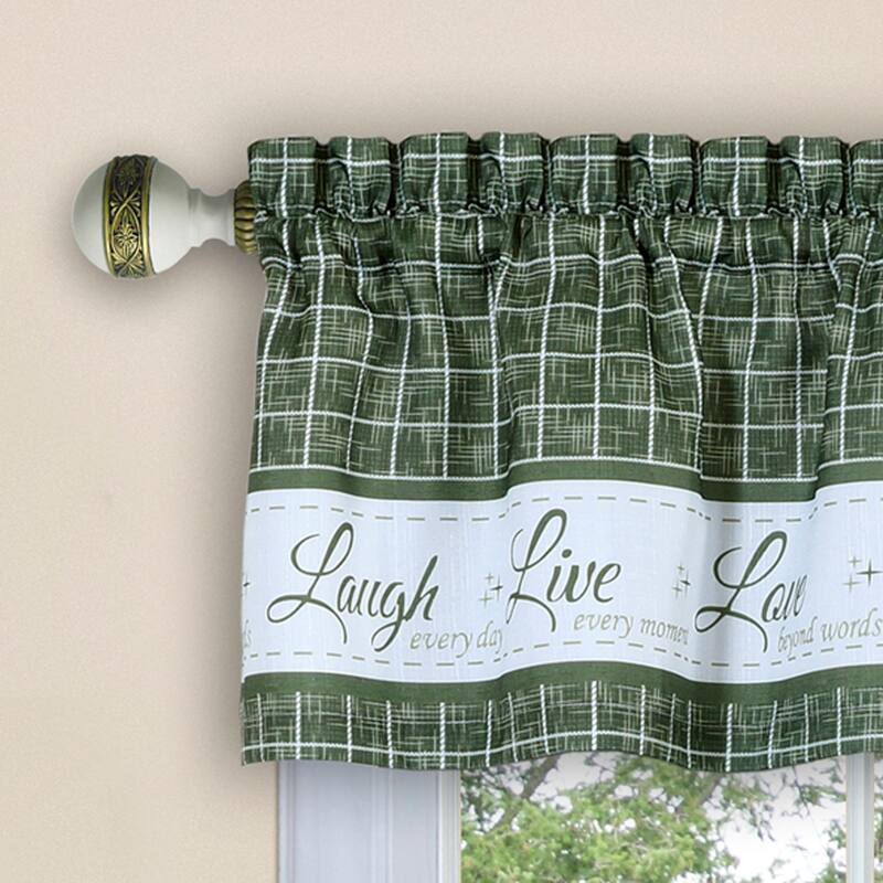 Live, Love, Laugh Window Curtain Valance - 58x14
