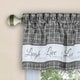 preview thumbnail 11 of 17, Live, Love, Laugh Window Curtain Tier Pair and Valance Set