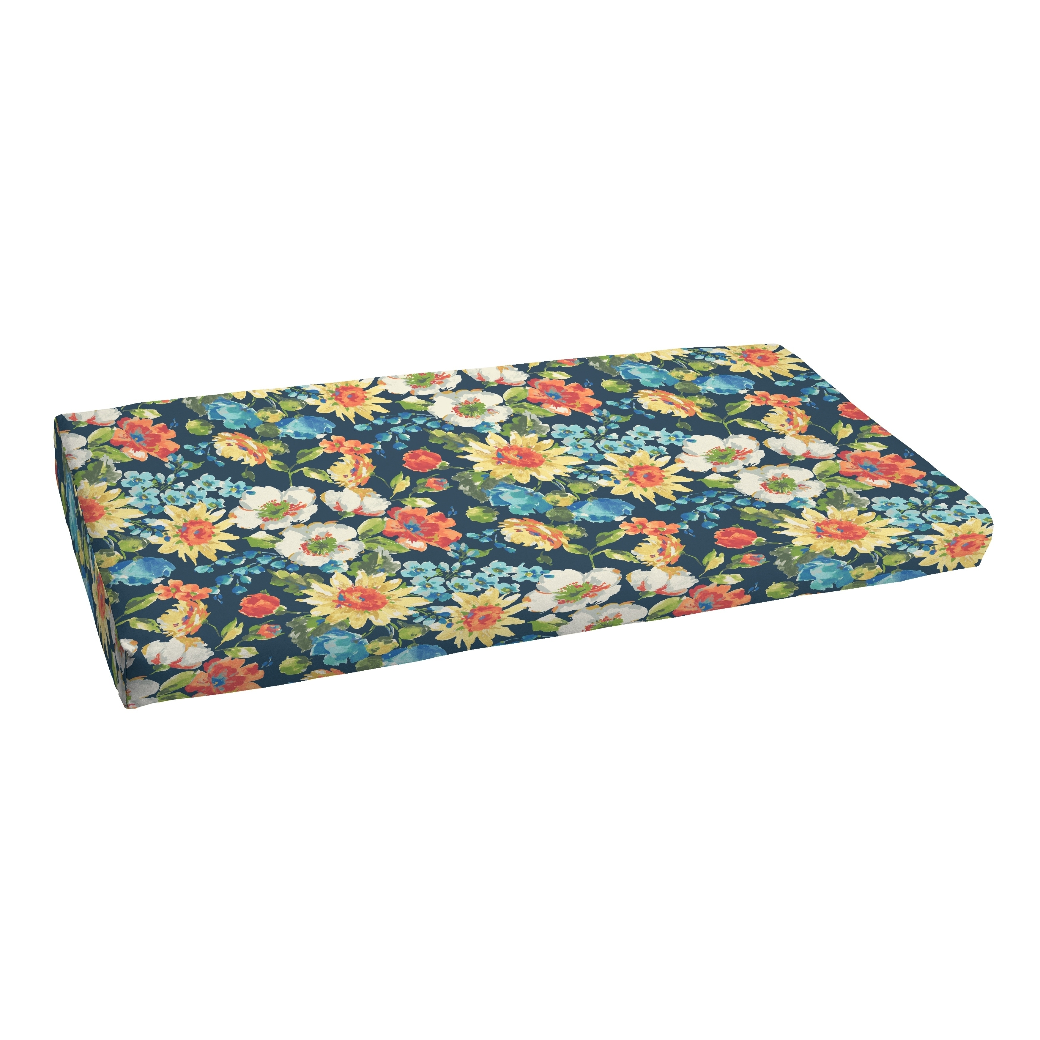 Floral bench cushion hot sale