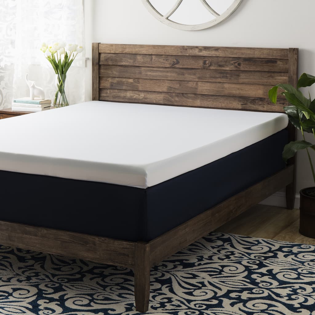 4 Inch Green Tea Infused Memory Foam with Cover - Comfort Crown
