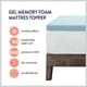 preview thumbnail 4 of 5, 2.5 Inch Gel Memory Foam Mattress Topper - Crown Comfort