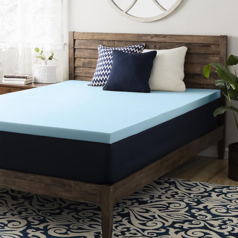 3 Inch Gel Memory Foam Mattress Topper - Crown Comfort - On Sale - Bed ...