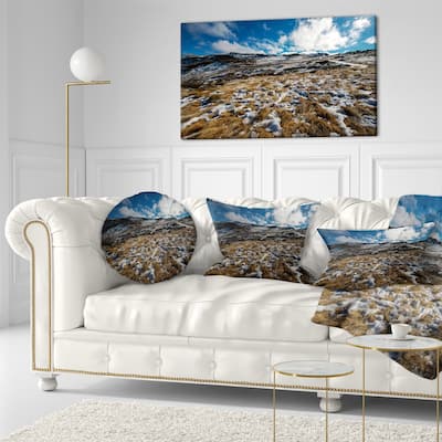 Designart 'Top of Kosciuszko National Park' Seashore Throw Pillow