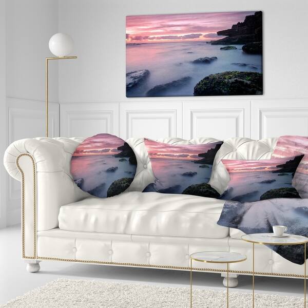 Designart Emerge From Water Samarra Beach Seashore Throw Pillow On Sale Overstock 20943999