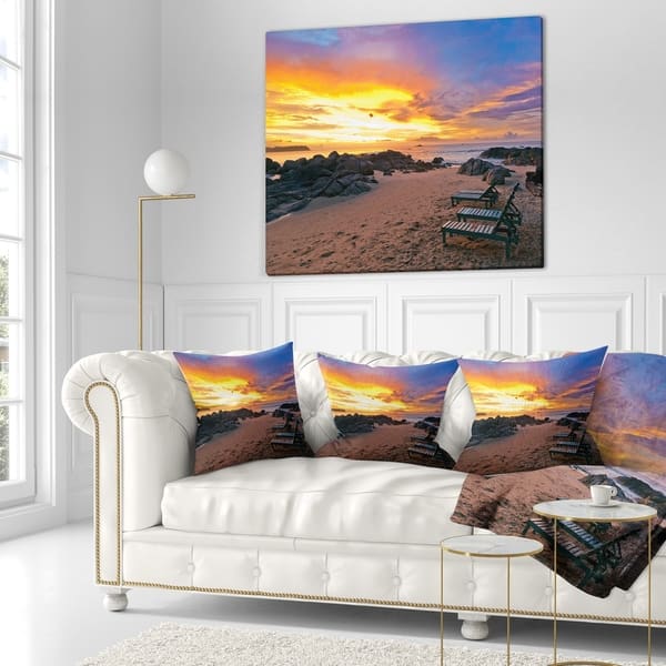 Shop Designart Khao Lak Beach View At Sunset Modern Seashore