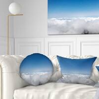 Designart 'Fogs on Western Ghats Hills' Landscape Printed Throw Pillow -  Bed Bath & Beyond - 20951854