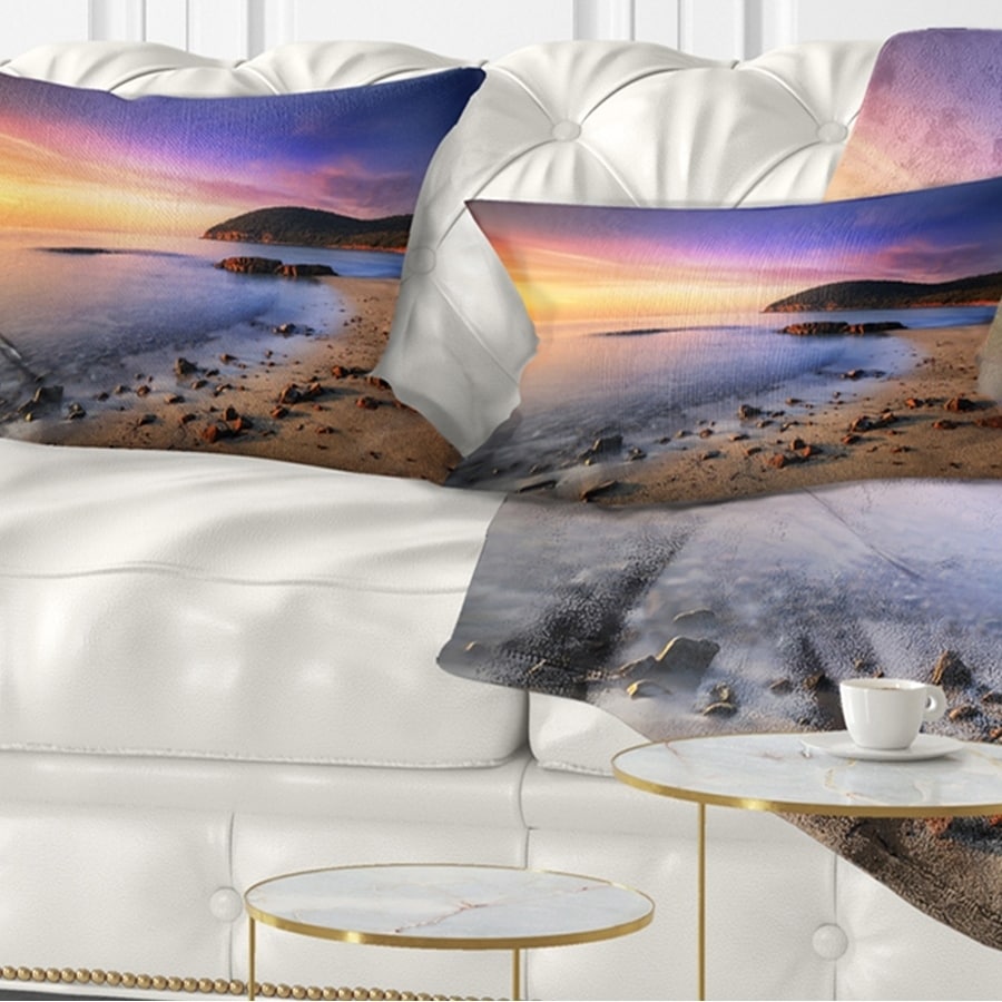 Big Sur Double Sided Indoor Outdoor Decorative Pillows - Sunset (18 x 18)  - Set of 2