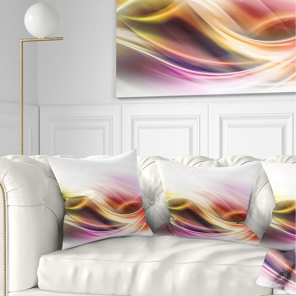 Designart 'Elegant Light Color Pattern' Abstract Throw Pillow