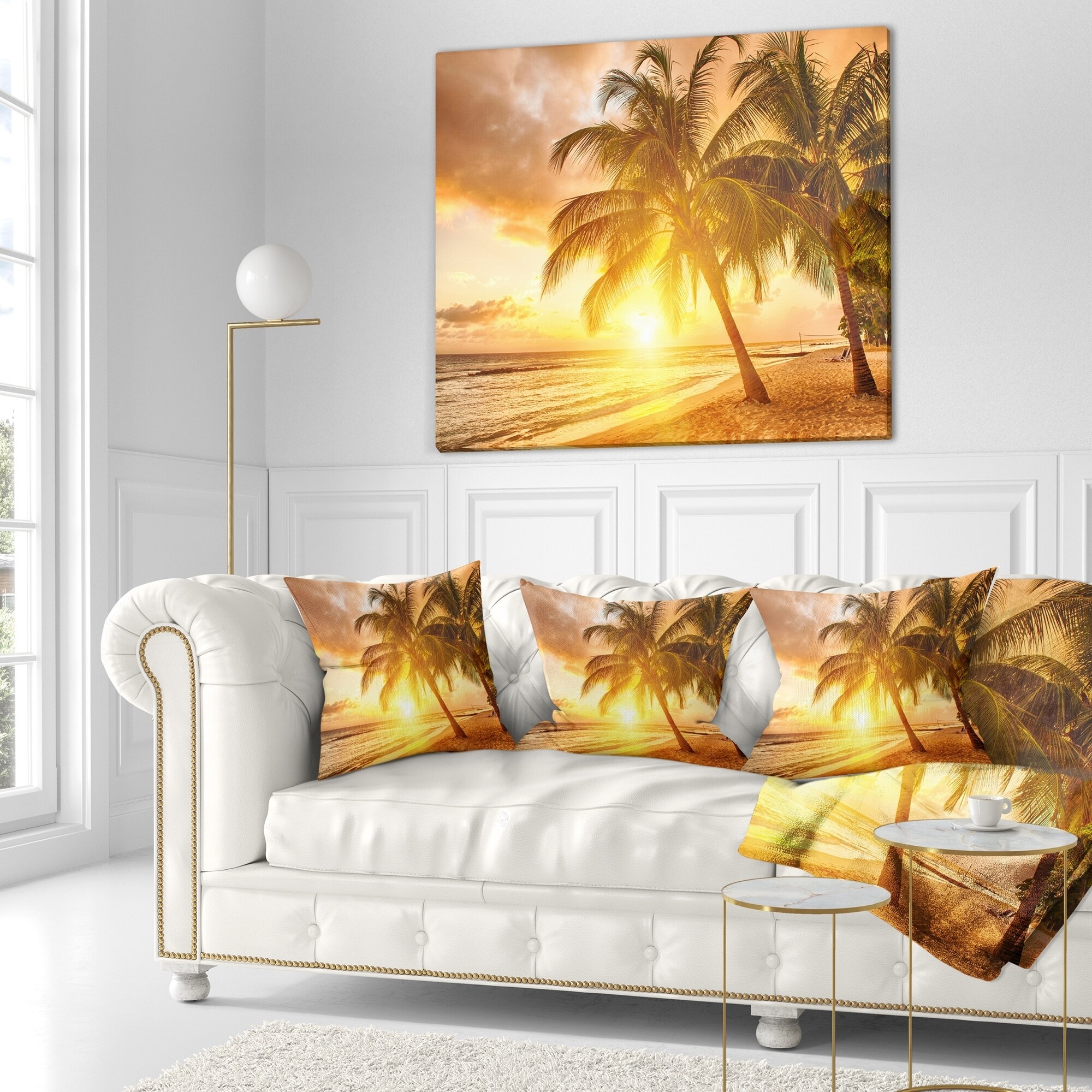 Designart CU11449-16-16-C Waters and Blue Sky Sunset Modern Seascape Round Cushion Cover for Living Room Sofa Throw Pillow 16 Insert Printed On Both Side Designart CU11449-16-16-C Waters and Blue Sky Sunset Modern Seascape Round Cushion Cover for Living Room Sofa Throw Pillow 16 Insert Printed On Both Side