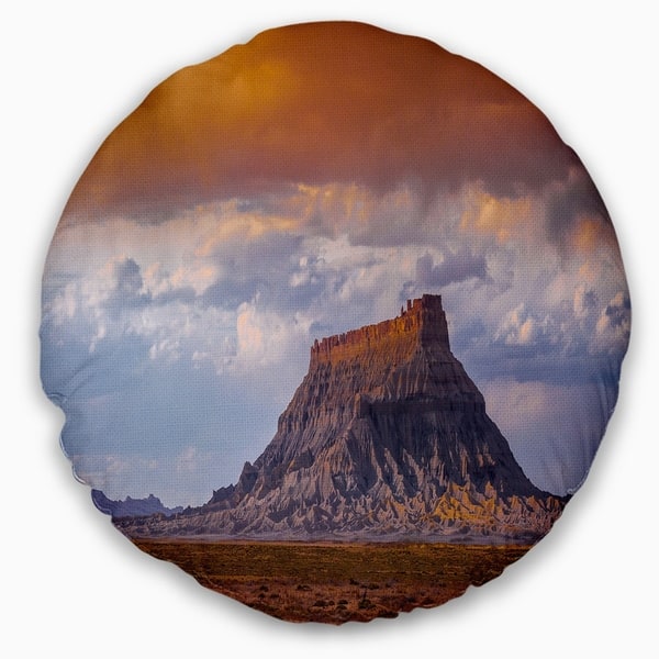 Designart Factory Buttle Utah Panorama Landscape Printed Throw Pillow On Sale Overstock 20945217