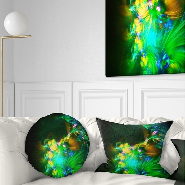 Dark floral outlet pillow