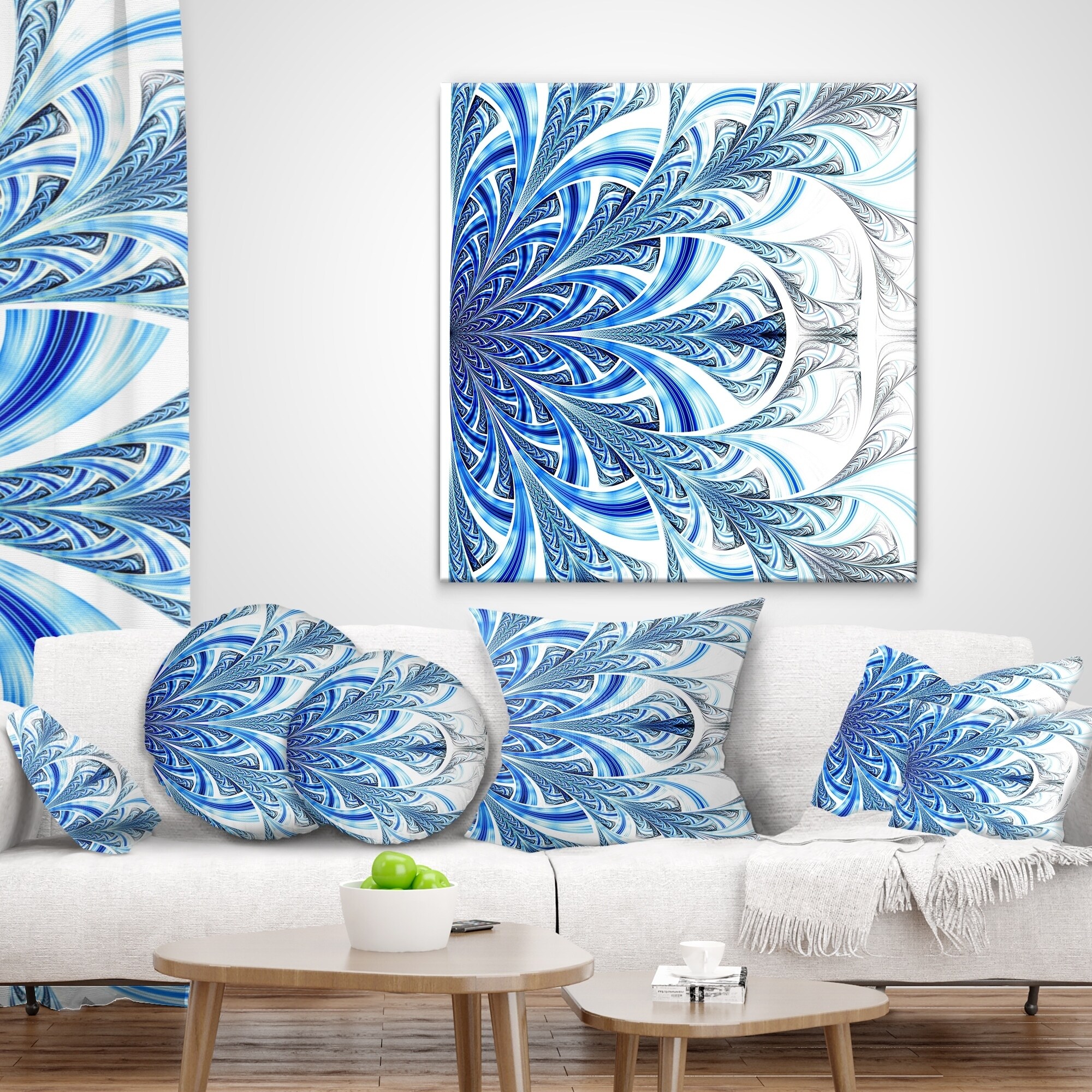 x 26 in Designart CU11920-26-26 Large Brown Blue Fractal Flower Floral Cushion Cover for Living Room in Sofa Throw Pillow 26 in Insert Printed On Both Side x 26 in Designart CU11920-26-26 Large Brown Blue Fractal Flower Floral Cushion Cover for Living Room in Sofa Throw Pillow 26 in Insert Printed On Both Side