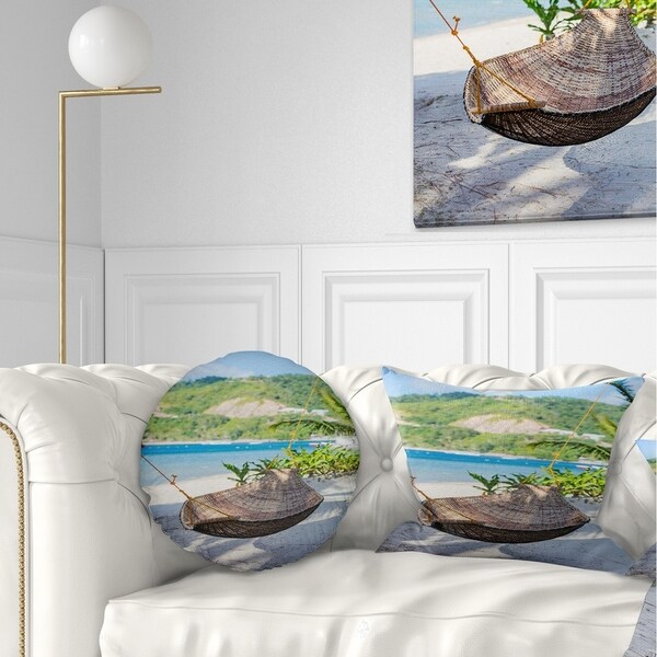 Designart 'Philippines Tropical Paradise' Landscape Photo Throw Pillow